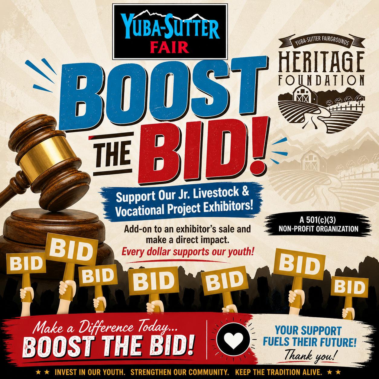 Junior Livestock Auction Boost The Bid