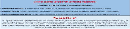 Livestock Exhibitor Social Sponsor